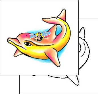 Dolphin Tattoo marine-life-dolphin-tattoos-gary-davis-g1f-00963