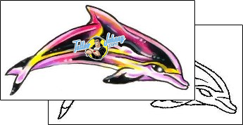 Dolphin Tattoo marine-life-dolphin-tattoos-gary-davis-g1f-00966