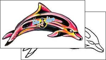 Dolphin Tattoo marine-life-dolphin-tattoos-gary-davis-g1f-00968