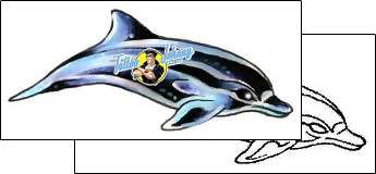 Dolphin Tattoo marine-life-dolphin-tattoos-gary-davis-g1f-00969