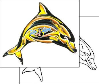 Dolphin Tattoo marine-life-dolphin-tattoos-gary-davis-g1f-00970