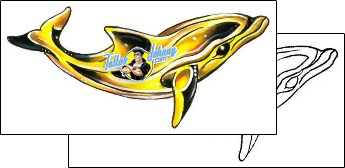 Dolphin Tattoo marine-life-dolphin-tattoos-gary-davis-g1f-00971