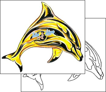 Dolphin Tattoo marine-life-dolphin-tattoos-gary-davis-g1f-00972
