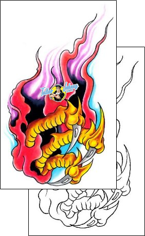 Fire – Flames Tattoo fantasy-dragon-tattoos-gary-davis-g1f-00984