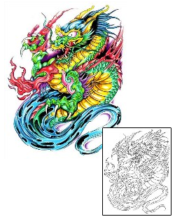 Dragon Tattoo Miscellaneous tattoo | G1F-00989