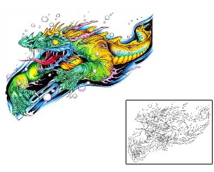 Dragon Tattoo Mythology tattoo | G1F-01000