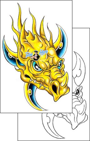Dragon Tattoo fantasy-tattoos-gary-davis-g1f-01005