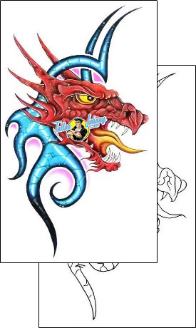 Dragon Tattoo fantasy-tattoos-gary-davis-g1f-01009