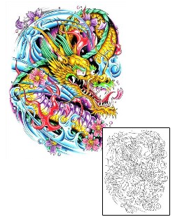 Dragon Tattoo Mythology tattoo | G1F-01029