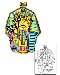 King Tut Tattoo Gambling tattoo | G1F-01035