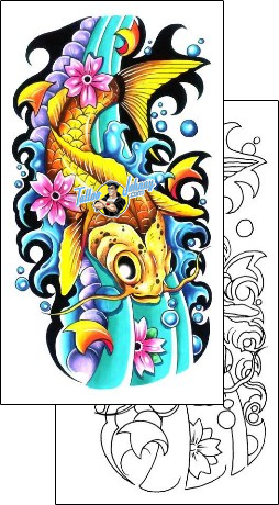 Fish Tattoo marine-life-fish-tattoos-gary-davis-g1f-01040