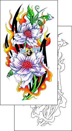Fire – Flames Tattoo g1f-01103