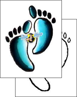 Footprint Tattoo g1f-01112