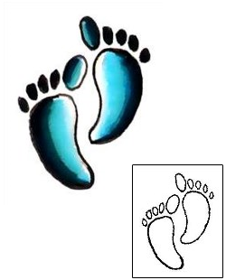 Footprint Tattoo G1F-01112