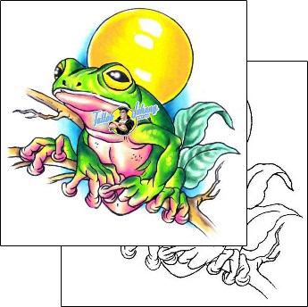 Frog Tattoo reptiles-and-amphibians-frog-tattoos-gary-davis-g1f-01113