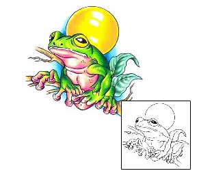 Frog Tattoo Reptiles & Amphibians tattoo | G1F-01113
