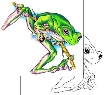 Frog Tattoo reptiles-and-amphibians-frog-tattoos-gary-davis-g1f-01116