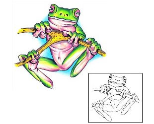 Frog Tattoo Reptiles & Amphibians tattoo | G1F-01117