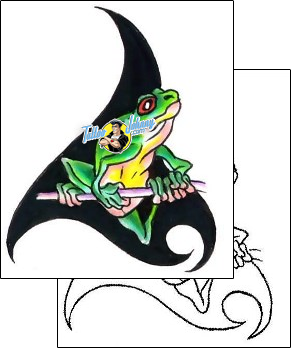 Frog Tattoo reptiles-and-amphibians-frog-tattoos-gary-davis-g1f-01119