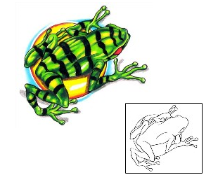 Frog Tattoo Reptiles & Amphibians tattoo | G1F-01120