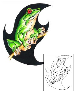 Frog Tattoo Reptiles & Amphibians tattoo | G1F-01121