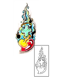 Sacred Heart Tattoo Religious & Spiritual tattoo | G1F-01155