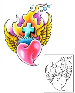 Sacred Heart Tattoo Religious & Spiritual tattoo | G1F-01178