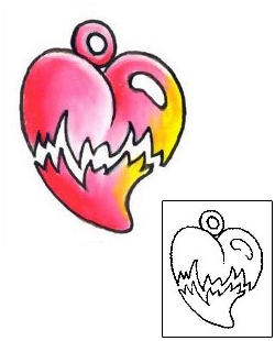 Broken Heart Tattoo For Women tattoo | G1F-01188