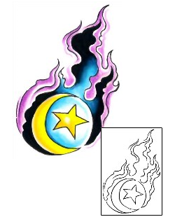 Moon Tattoo Astronomy tattoo | G1F-01226