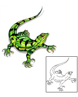 Lizard Tattoo Reptiles & Amphibians tattoo | G1F-01254
