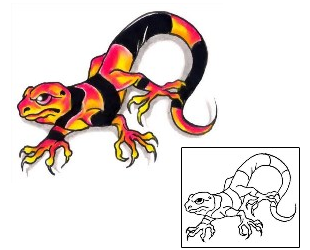 Lizard Tattoo Reptiles & Amphibians tattoo | G1F-01260