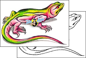 Lizard Tattoo reptiles-and-amphibians-lizard-tattoos-gary-davis-g1f-01263