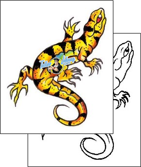 Lizard Tattoo reptiles-and-amphibians-lizard-tattoos-gary-davis-g1f-01268