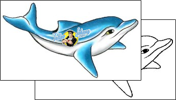 Dolphin Tattoo marine-life-dolphin-tattoos-gary-davis-g1f-01278