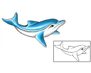 Dolphin Tattoo Marine Life tattoo | G1F-01278