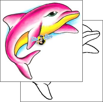 Dolphin Tattoo marine-life-dolphin-tattoos-gary-davis-g1f-01279