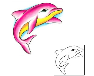 Dolphin Tattoo Marine Life tattoo | G1F-01279