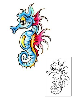 Seahorse Tattoo Tattoo Styles tattoo | G1F-01282