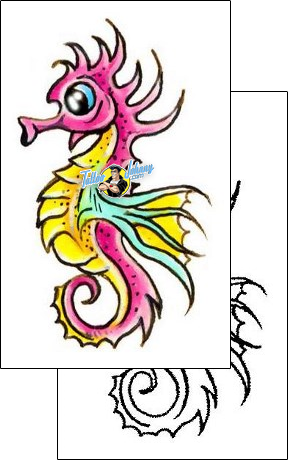 Sea Creature Tattoo tattoo-styles-cartoon-tattoos-gary-davis-g1f-01283
