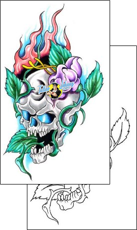 Skull Tattoo horror-skull-tattoos-gary-davis-g1f-01292