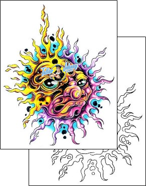 Sun Tattoo astronomy-sun-tattoos-gary-davis-g1f-01309