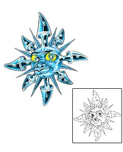Sun Tattoo Astronomy tattoo | G1F-01310
