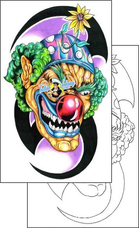 Evil Tattoo clown-tattoos-gary-davis-g1f-01326