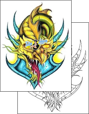 Dragon Tattoo fantasy-tattoos-gary-davis-g1f-01351