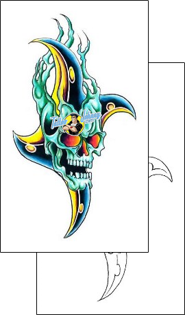 Skull Tattoo horror-skull-tattoos-gary-davis-g1f-01360