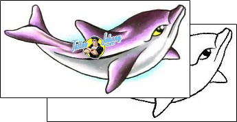 Dolphin Tattoo marine-life-dolphin-tattoos-gary-davis-g1f-01385