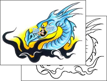 Dragon Tattoo fantasy-tattoos-gary-davis-g1f-01389