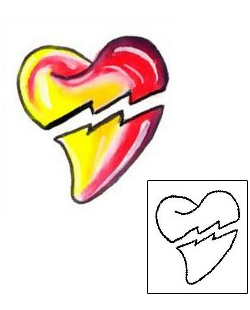 Broken Heart Tattoo For Women tattoo | G1F-01403