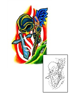 Skeleton Tattoo Religious & Spiritual tattoo | GAF-00018