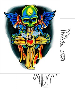 Wings Tattoo horror-skull-tattoos-garrett-adderley-gaf-00020